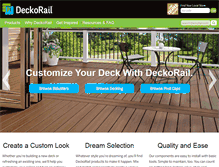 Tablet Screenshot of deckorail.com